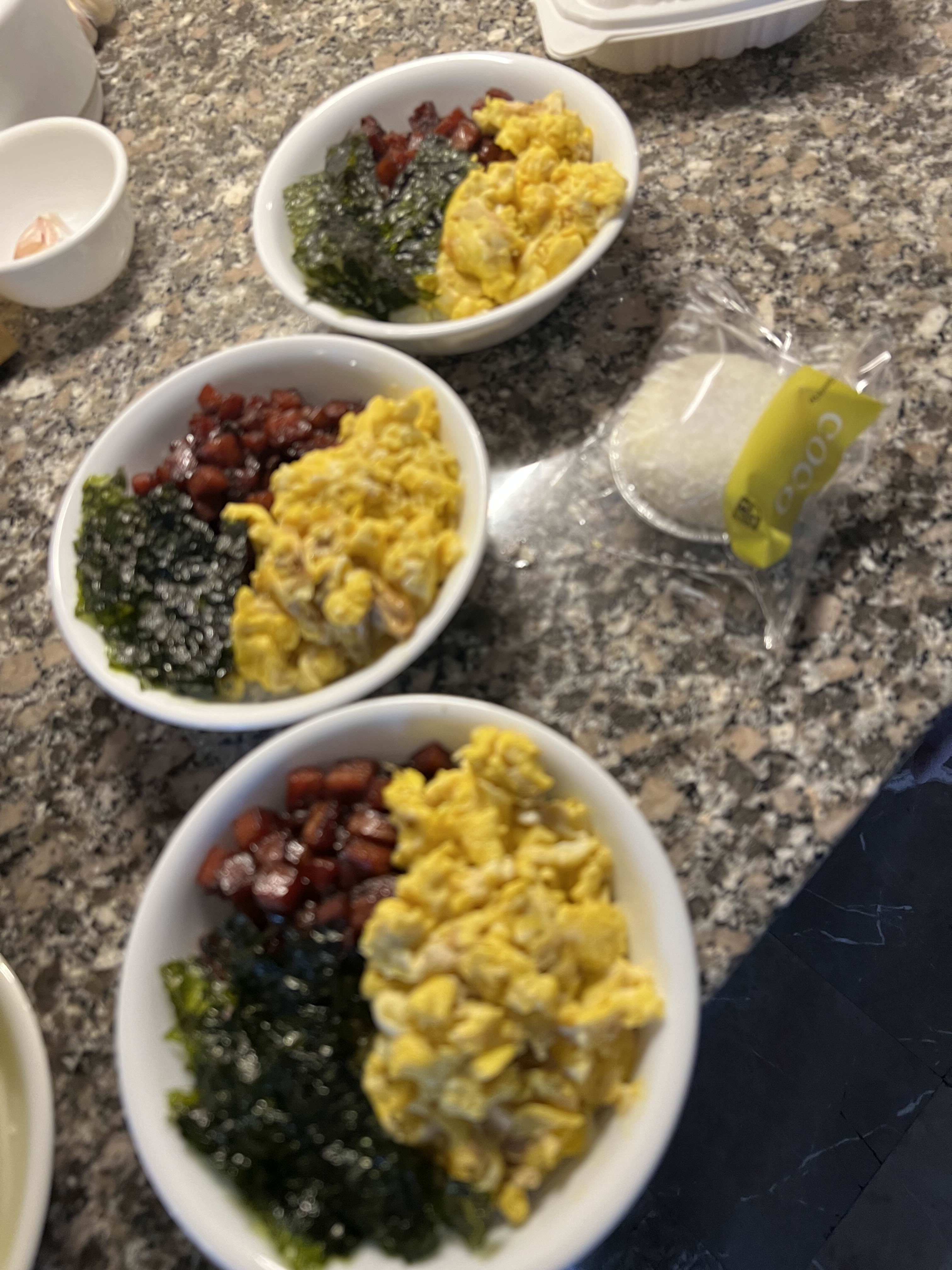 Spam and Egg with Seaweed